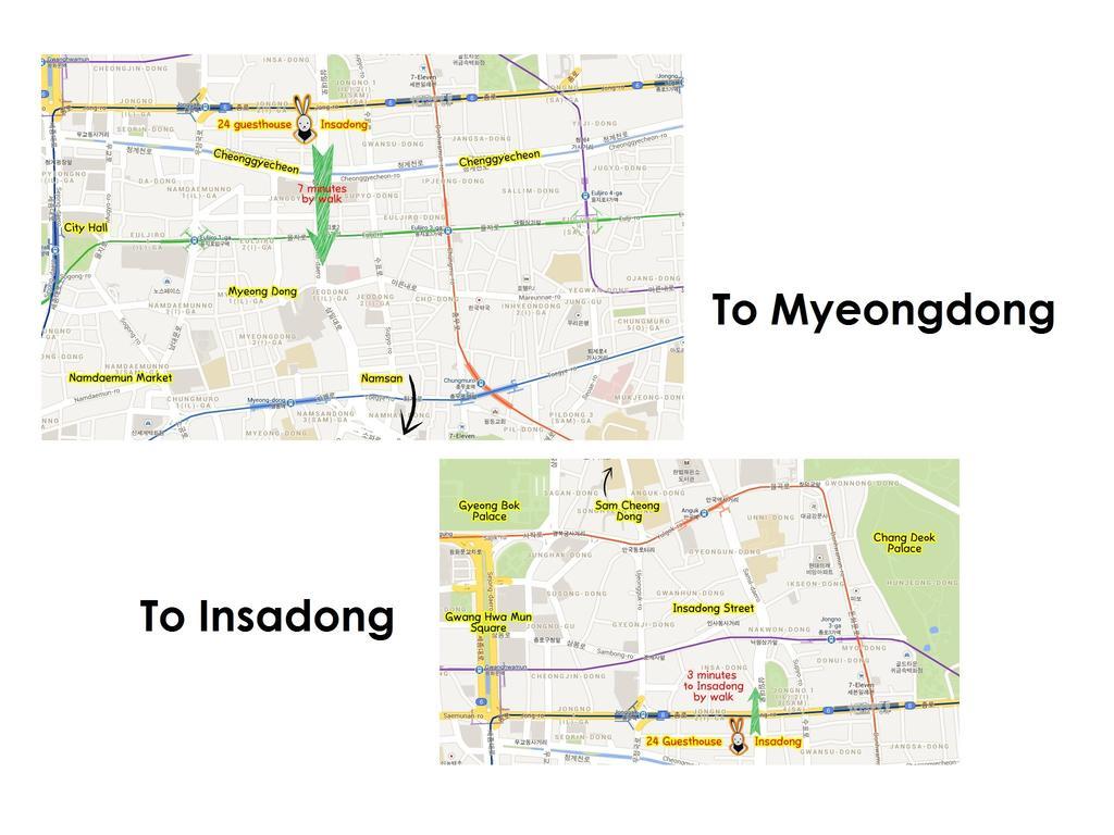24 Guesthouse Insadong โซล ภายนอก รูปภาพ